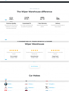 Wiper Warehouse - Craft CMS
